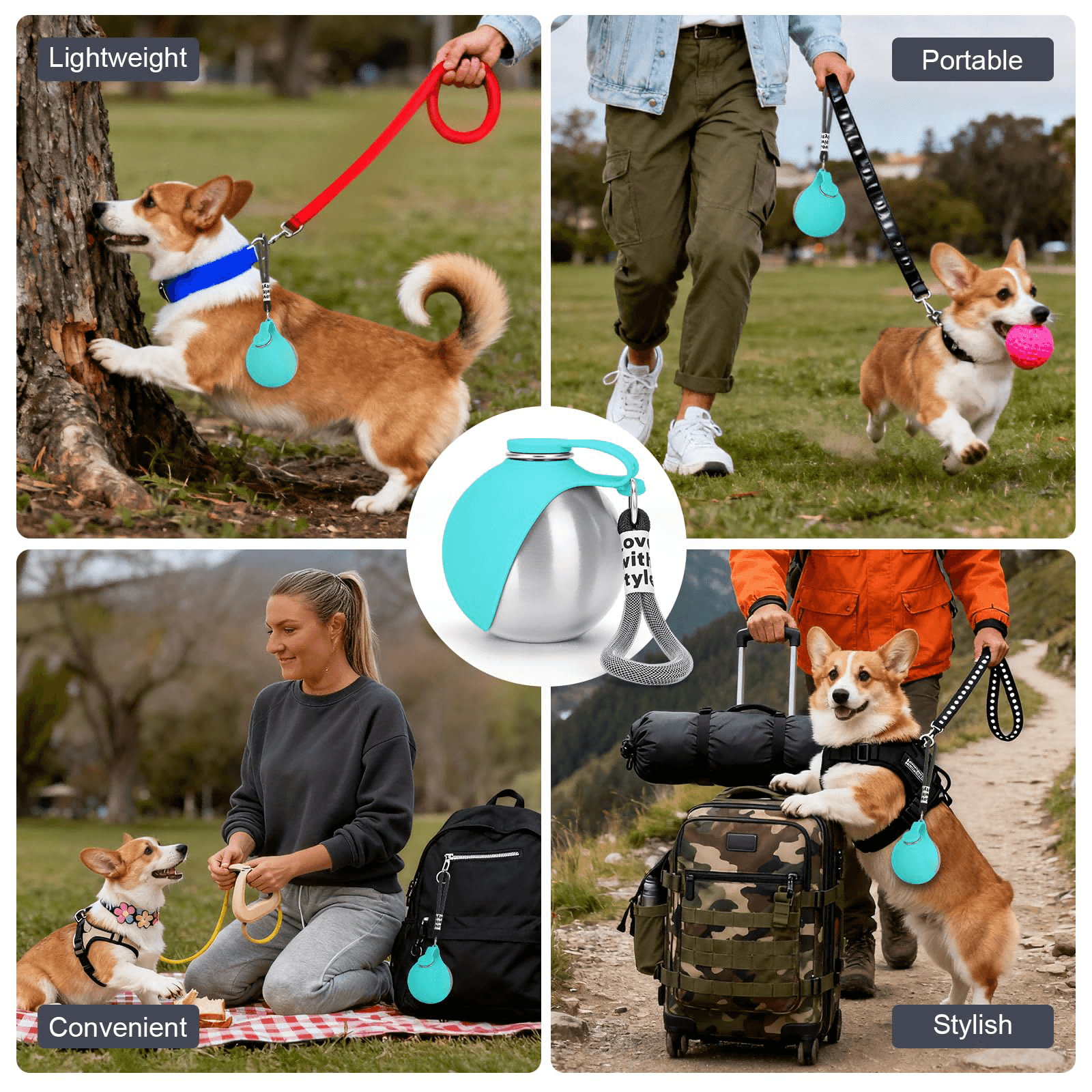 Trinkflasche für Hunde – auslaufsicher, 300ml 5