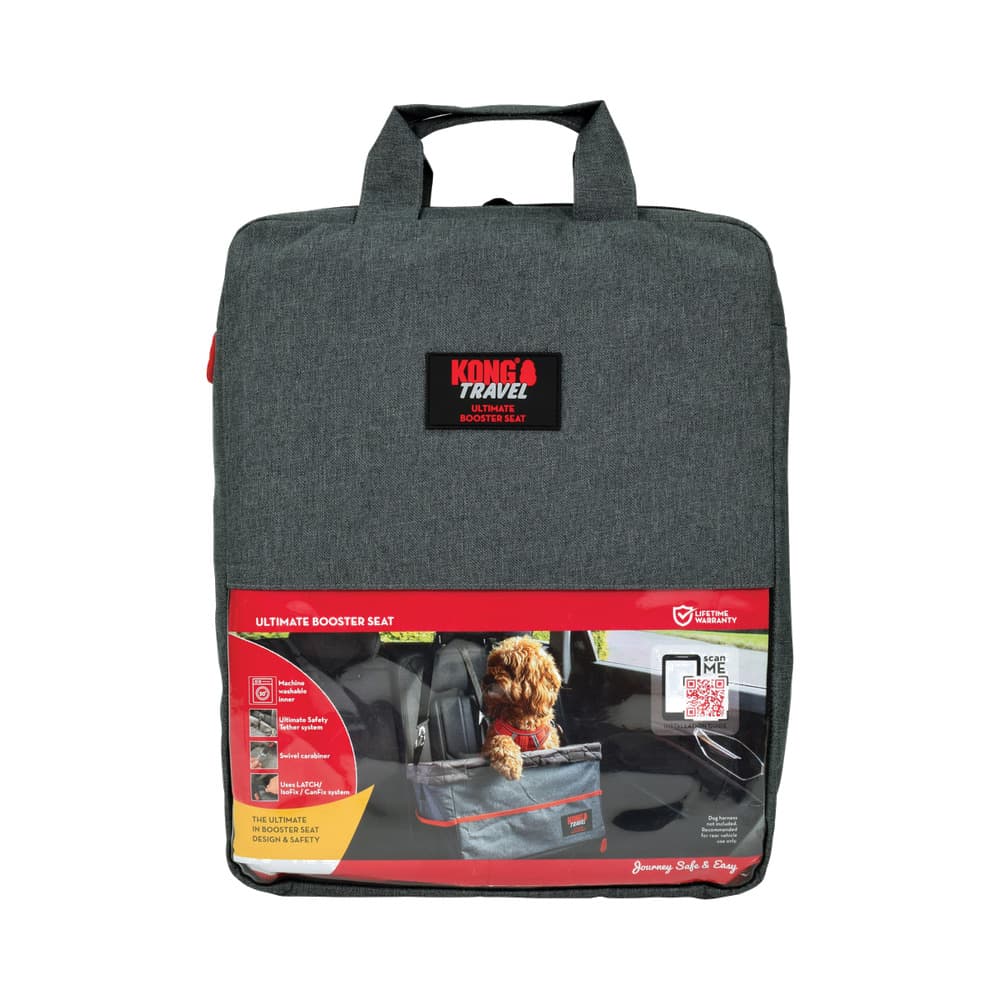 KONG Travel – Booster Autositz mit Sicherheitsleine