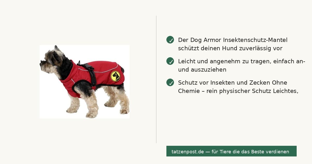 Dog Armor Insektenschutz-Mantel M (50 cm Rückenlänge) 2