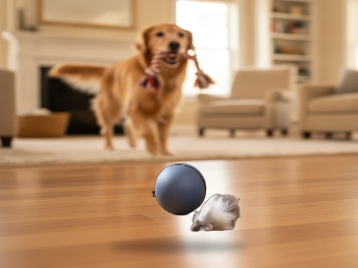 Katzenspielzeug: Beweglicher Mäuseball – interaktiv & lustig 5