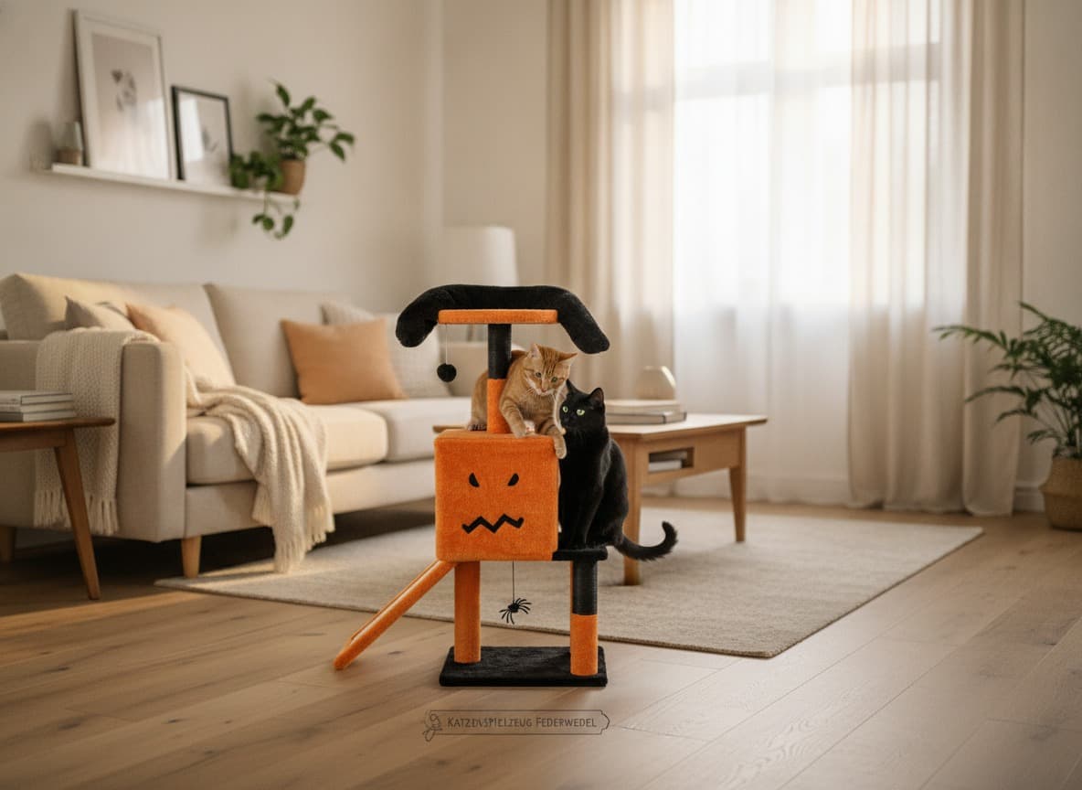 Katzenspielzeug Federwedel 6