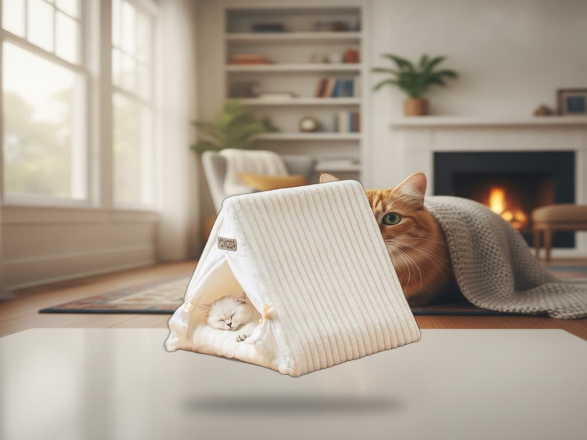 Katzenzelt – halbgeschlossen, für alle Jahreszeiten 5