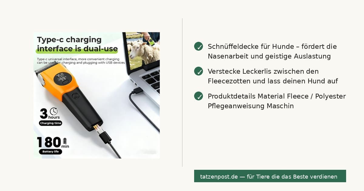 Kabellose Hundeschermaschine mit LCD-Display – Profi-Trimmer 6