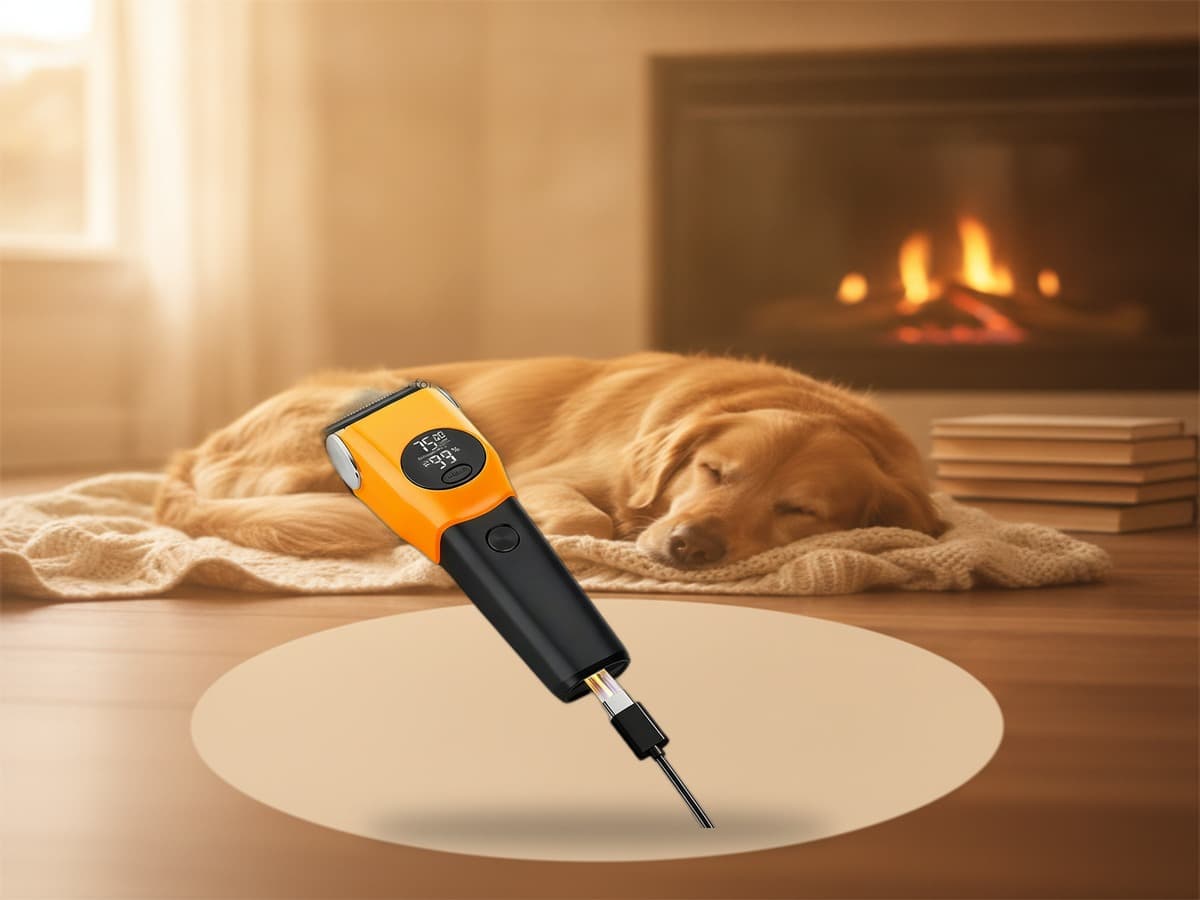 Kabellose Hundeschermaschine mit LCD-Display – Profi-Trimmer 5