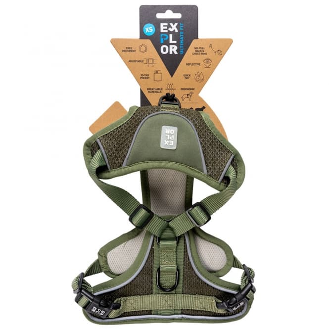 Duvoplus EXPLOR Ultimate Fit No-Pull-Geschirr - Undercover Green - XL - 52-66cm - 71-104cm 2