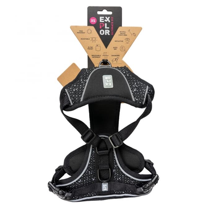 Duvoplus EXPLOR Ultimate Fit No-Pull-Geschirr - granite black - M - 40-49cm - 49-65cm 2