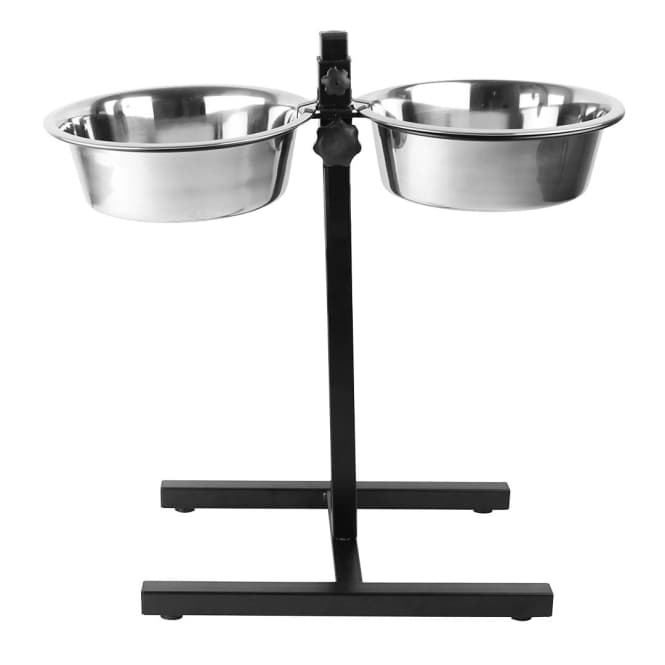 Duvoplus höhenverstellbarer Doppelnapf-Ständer - 2x 4730ml / 61x29x52,5cm 2