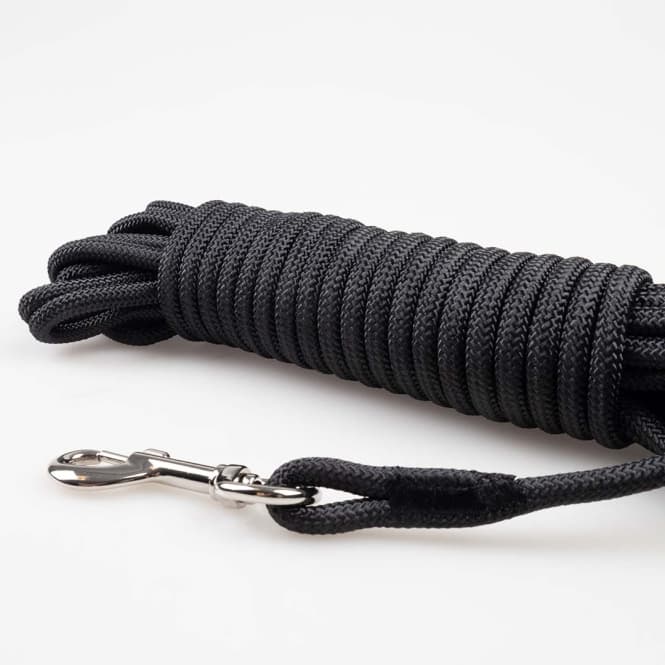 Duvoplus EXPLOR Trackingleine Classic rund - schwarz - 15m/8mm 3