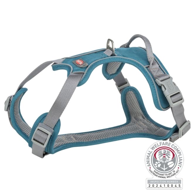 Trixie Premium Active Geschirr - petrol - 69–87 cm/25 mm: Produktbild