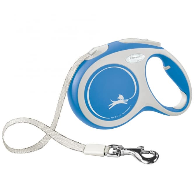 FLEXI Rollleine New COMFORT Gurt - 8m, bis 50kg - blau: Produktbild