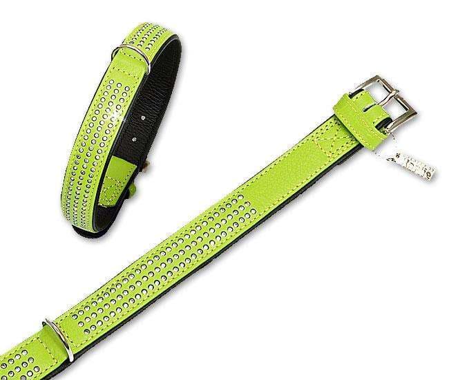 Karlie VINTAGE Strass Halsband 3-reihig - Kiwi - 30 mm, 55 cm: Produktbild