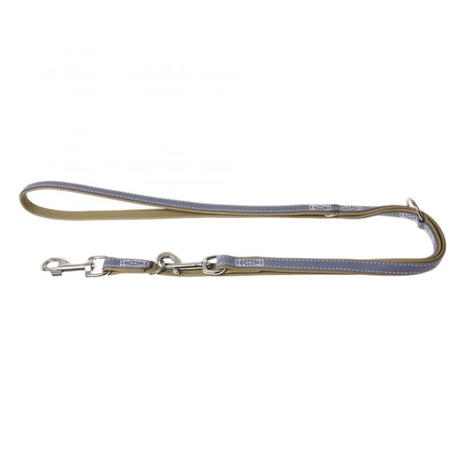 Karlie Vintage Trend Leine - Rauchblau/Moosgrün - 200cm / 22mm: Produktbild