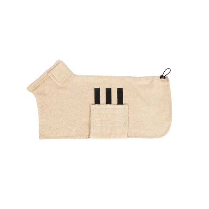 EBI Noir Japandi Hundebademantel – beige