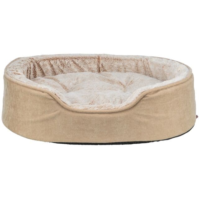 Trixie Vital Bett Lino Soft, oval - beige/creme - 60 × 45 cm: Produktbild