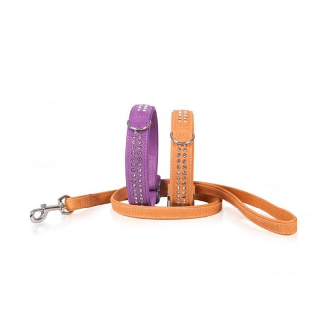 Karlie Buffalo Strass-Halsband - Violett - 3-reihig, 65cm/40mm 2
