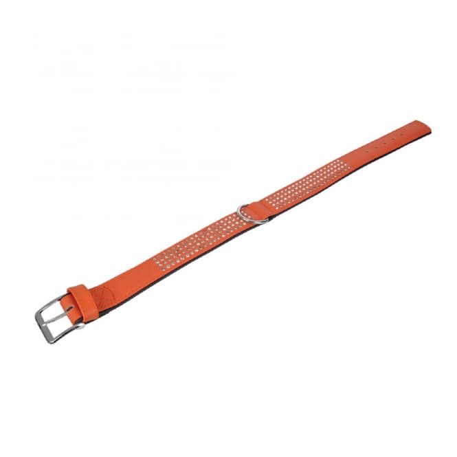 Karlie Vintage Strass Halsband - Mandarine - 4-reihig: Produktbild
