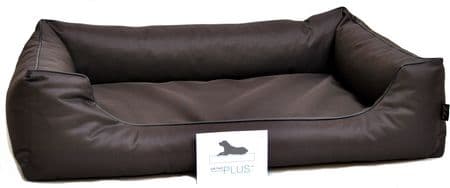 Lebon Hundebett Paula PLUS - Dunkelbraun - 100 x 75 cm: Produktbild
