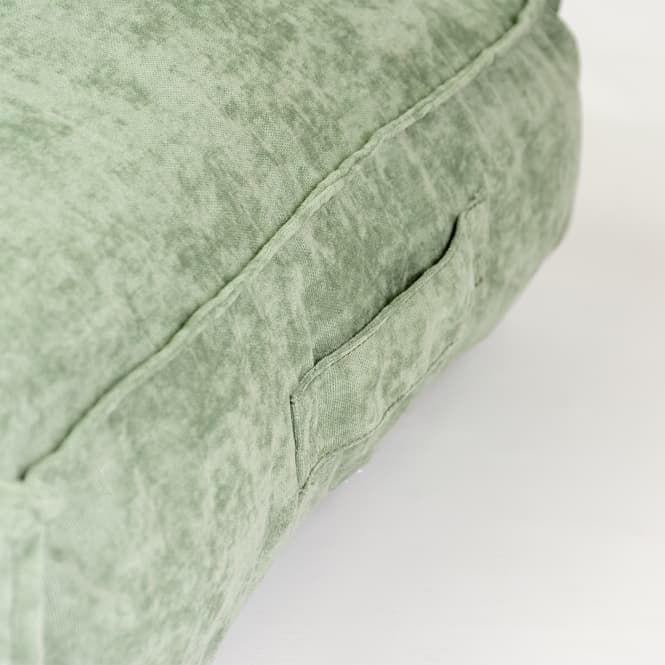 Duvoplus Kissen Velvet rechteckig - grün - 116x84x21cm 3