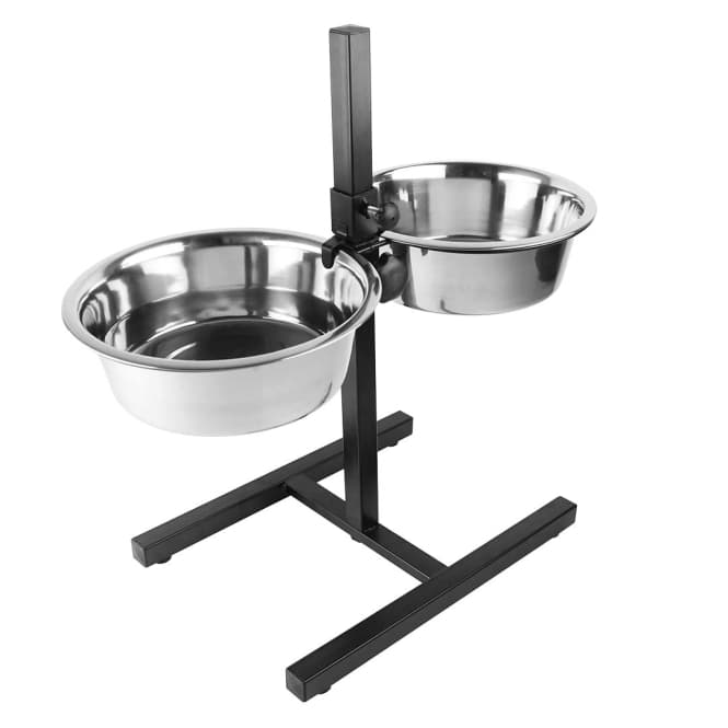 Duvoplus höhenverstellbarer Doppelnapf-Ständer - 2x 2830ml / 55,5x27x52,5cm: Produktbild