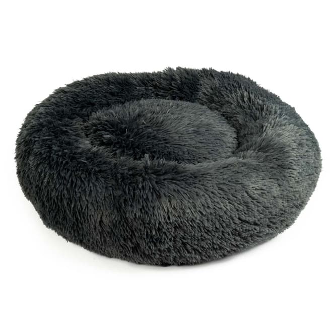 Duvoplus Donutbett Snug - dunkelgrau - M - 65x65x15cm: Produktbild