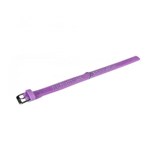 Karlie Buffalo Strass-Halsband - Violett - 2-reihig, 55cm/30mm: Produktbild
