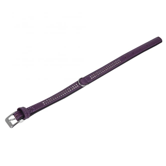 Karlie Vintage Strass-Halsband - Violett - 4-reihig, 65cm/40mm: Produktbild